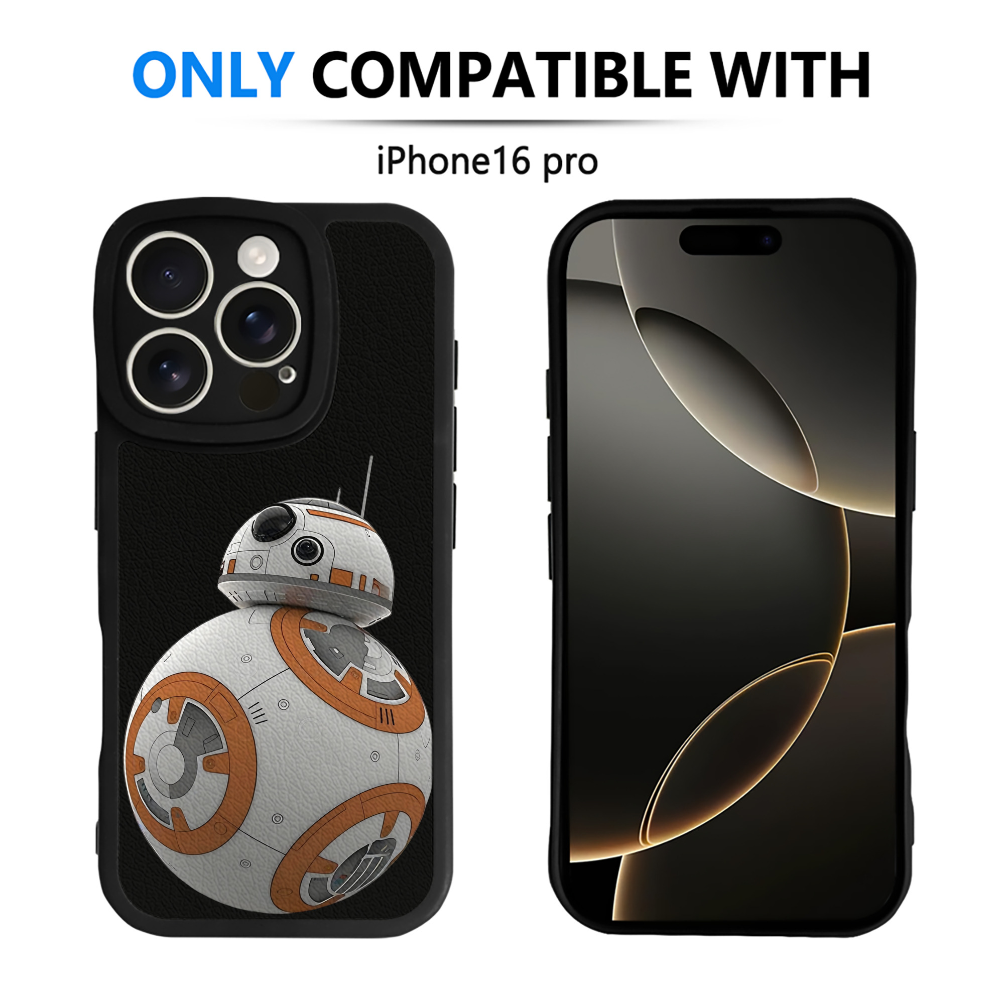 （画像用） スター・ウォーズ Star Wars 【iPhone 16シリーズ対応】シリコンスマホケース（レザー調） 材質：シリコン